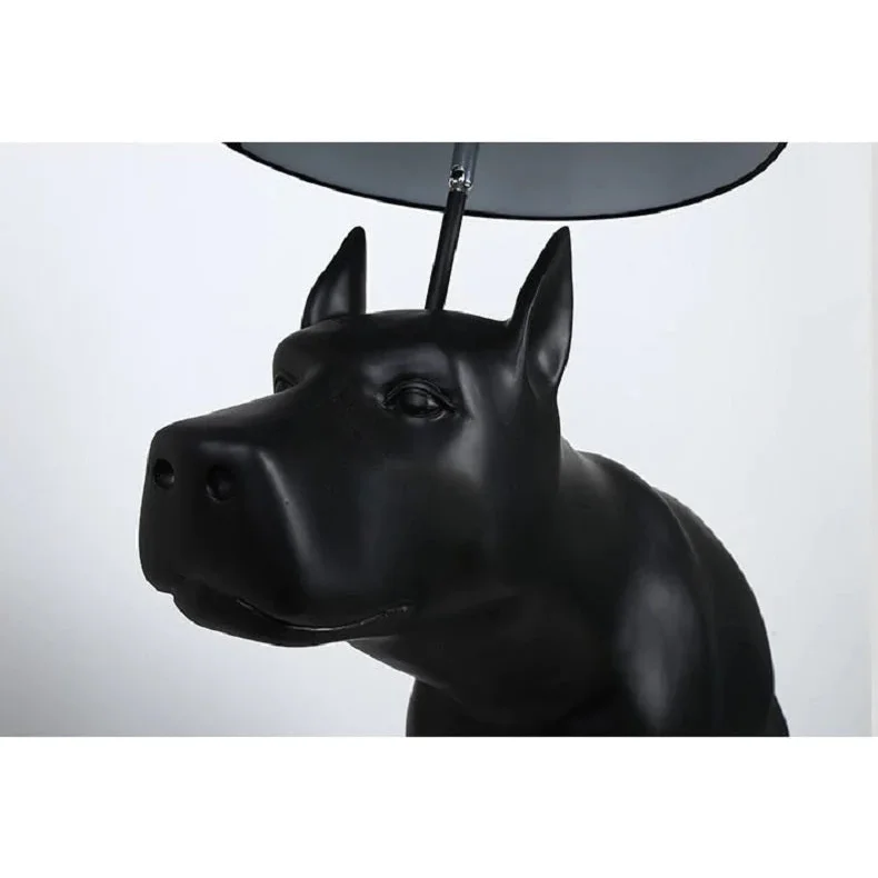 POOPING DOG FLOOR LAMP AND TABLE LAMP