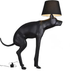 POOPING DOG FLOOR LAMP AND TABLE LAMP