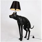 POOPING DOG FLOOR LAMP AND TABLE LAMP