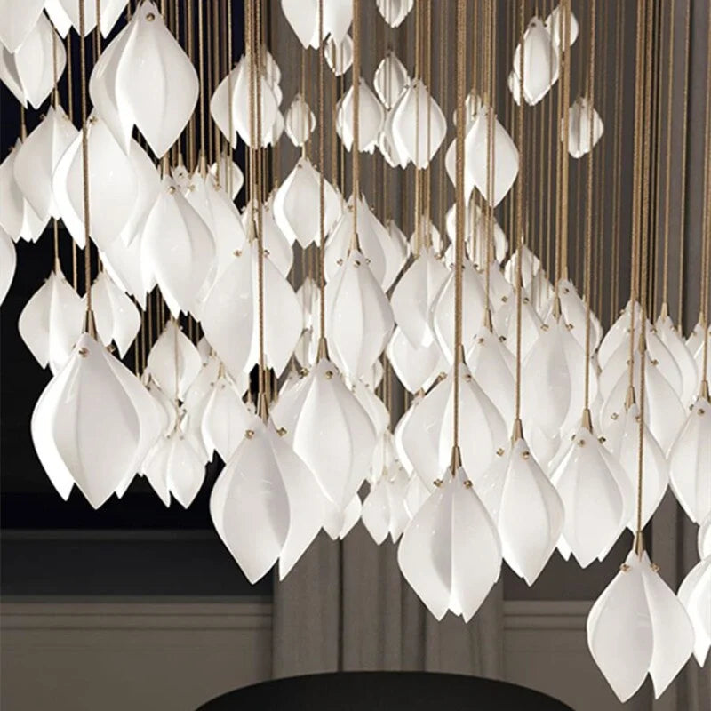PORCELAIN FLOWER LED PENDANT LIGHTS