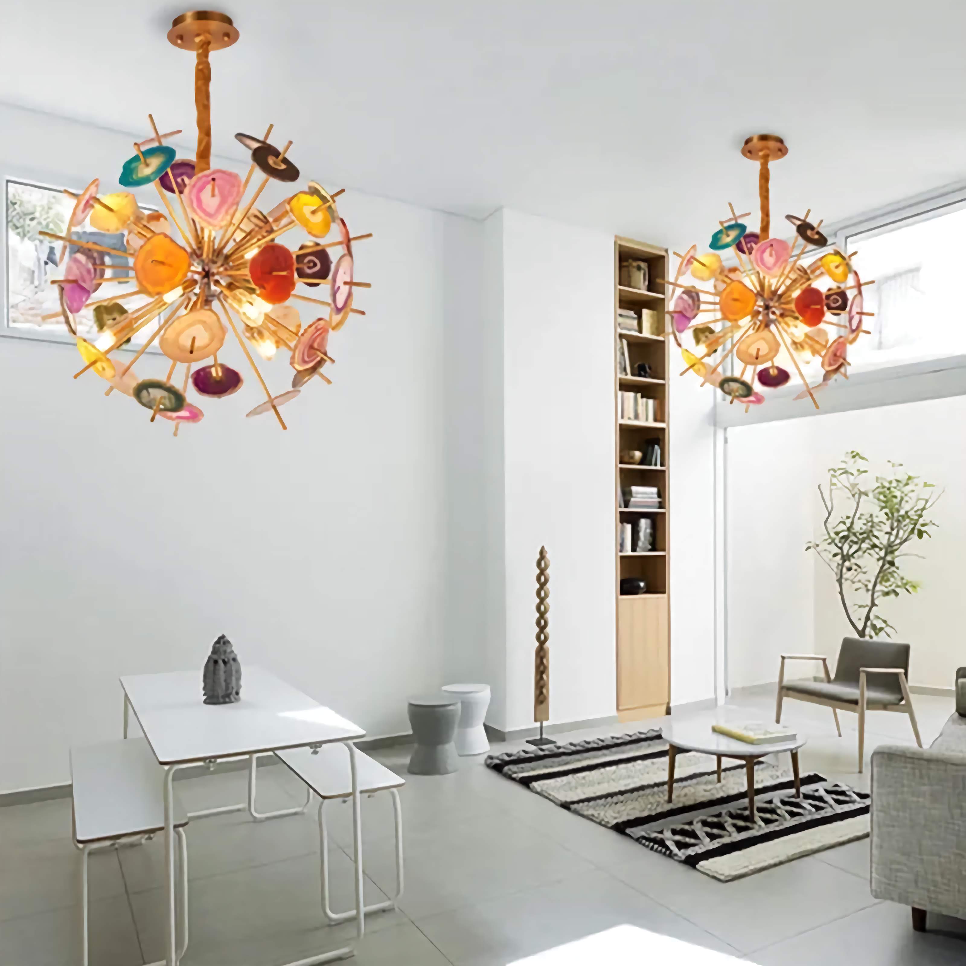 POSTMODERN COLORFUL AGATE PENDANT LAMP | CL8552099