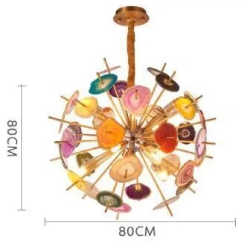 POSTMODERN COLORFUL AGATE PENDANT LAMP | CL8552099