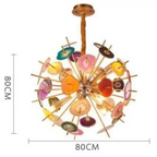 POSTMODERN COLORFUL AGATE PENDANT LAMP | CL8552099