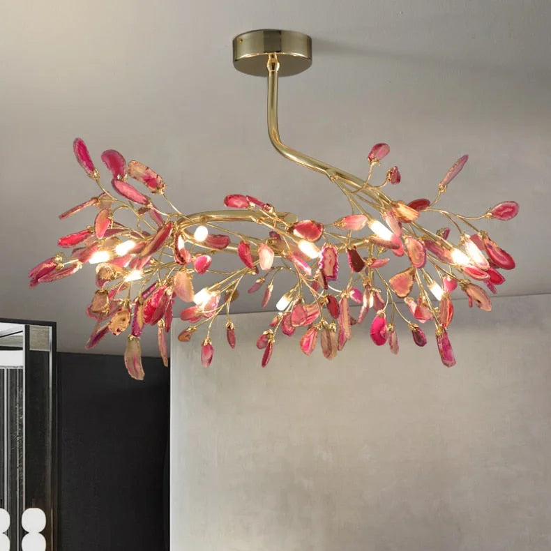 REAL AGATE FIREFLY CHANDELIER | CL10025