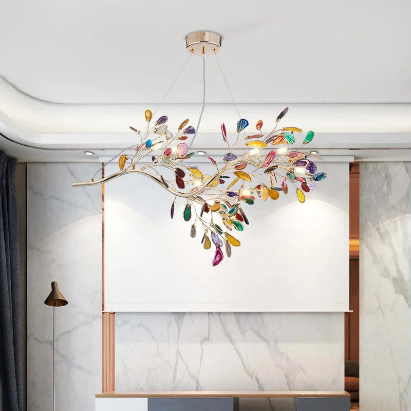 REAL AGATE FIREFLY CHANDELIER | CL10025