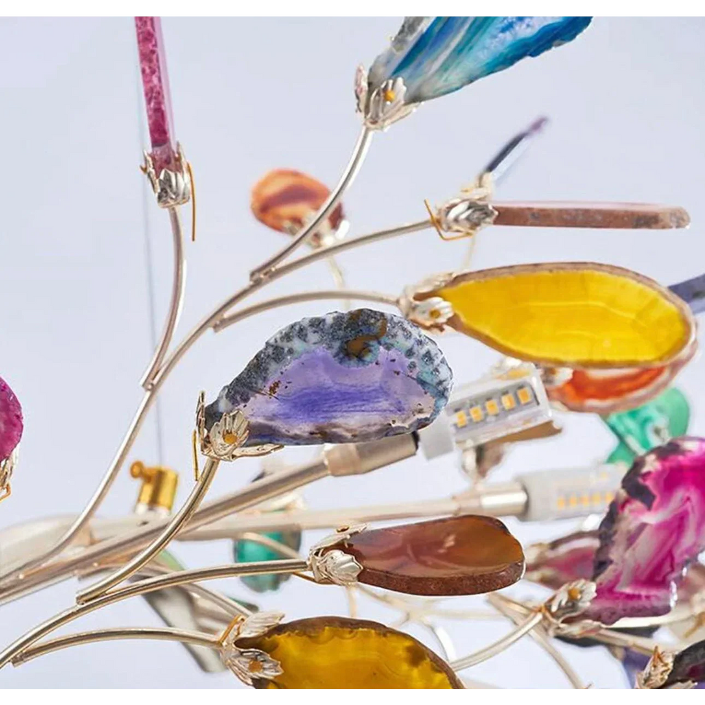 REAL AGATE FIREFLY CHANDELIER | CL10025