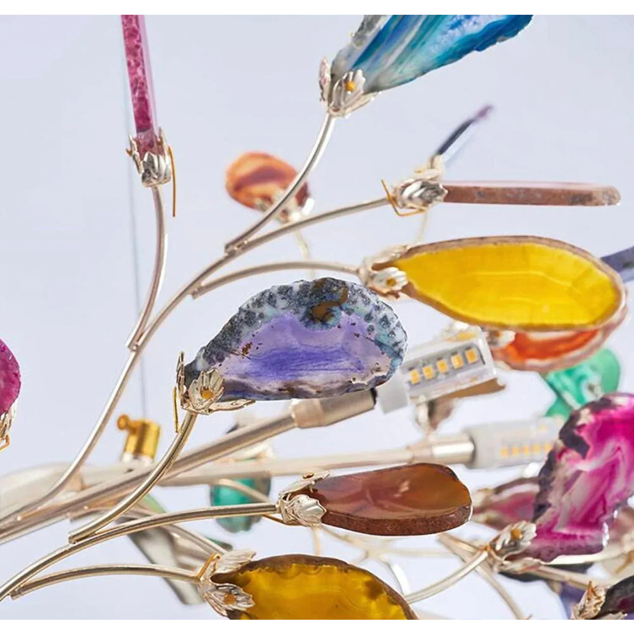 REAL AGATE FIREFLY CHANDELIER | CL10025