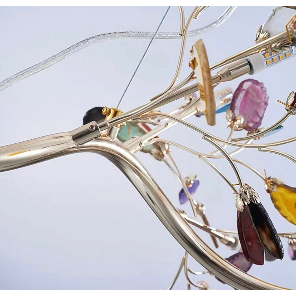 REAL AGATE FIREFLY CHANDELIER | CL10025