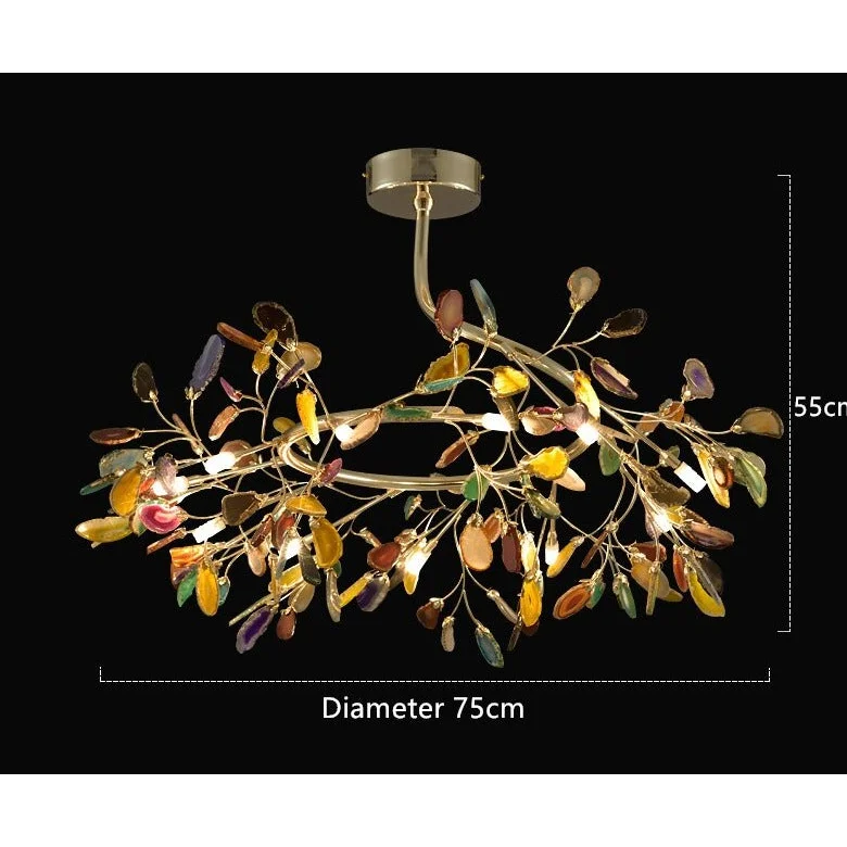 REAL AGATE FIREFLY CHANDELIER | CL10025