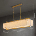RECTANGLE ALABASTER CHANDELIER | CLKJ8595