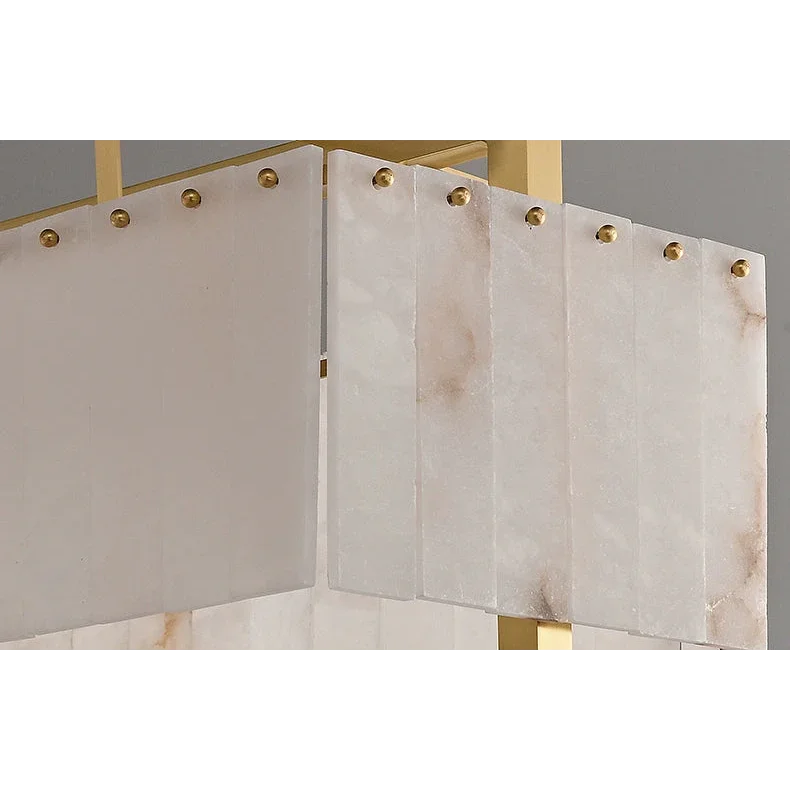 RECTANGLE ALABASTER CHANDELIER | CLKJ8595