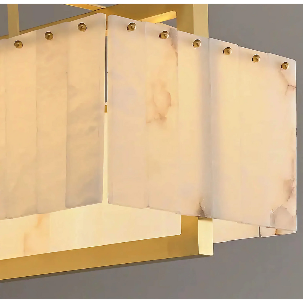 RECTANGLE ALABASTER CHANDELIER | CLKJ8595
