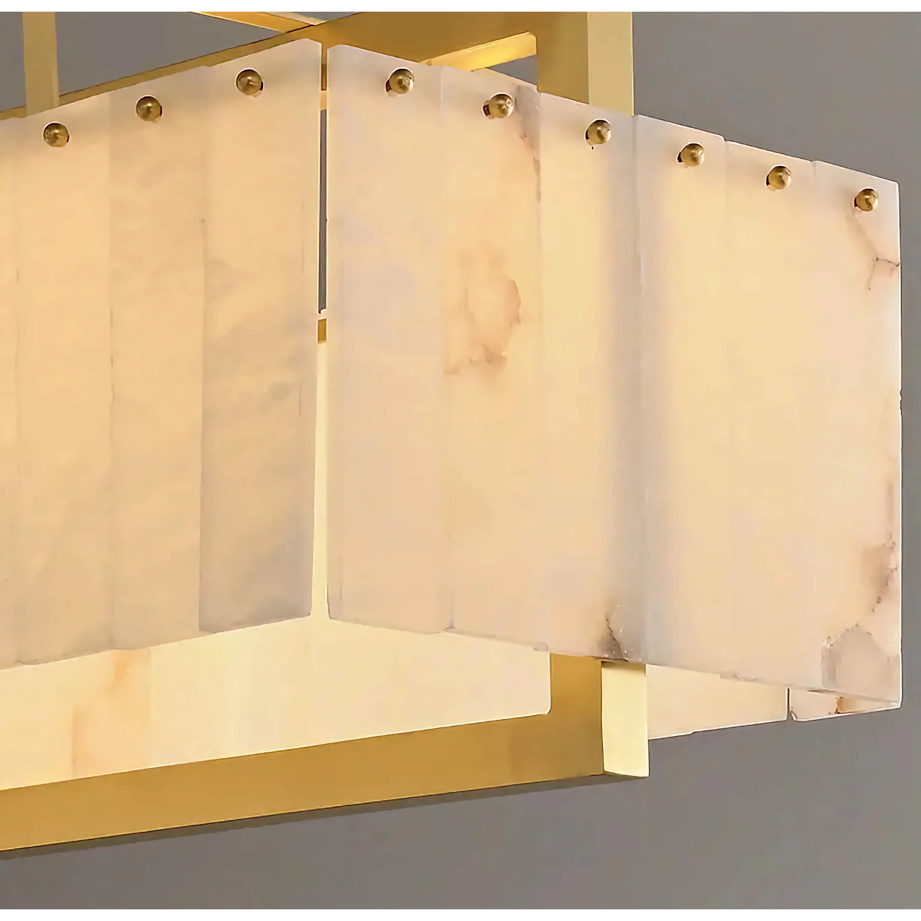 RECTANGLE ALABASTER CHANDELIER | CLKJ8595