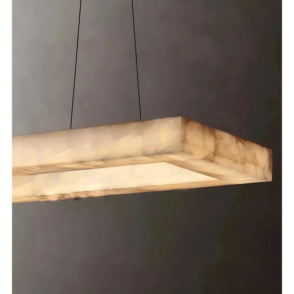 RECTANGULAR MARBLE PENDANT CHANDELIER | CLVG01000