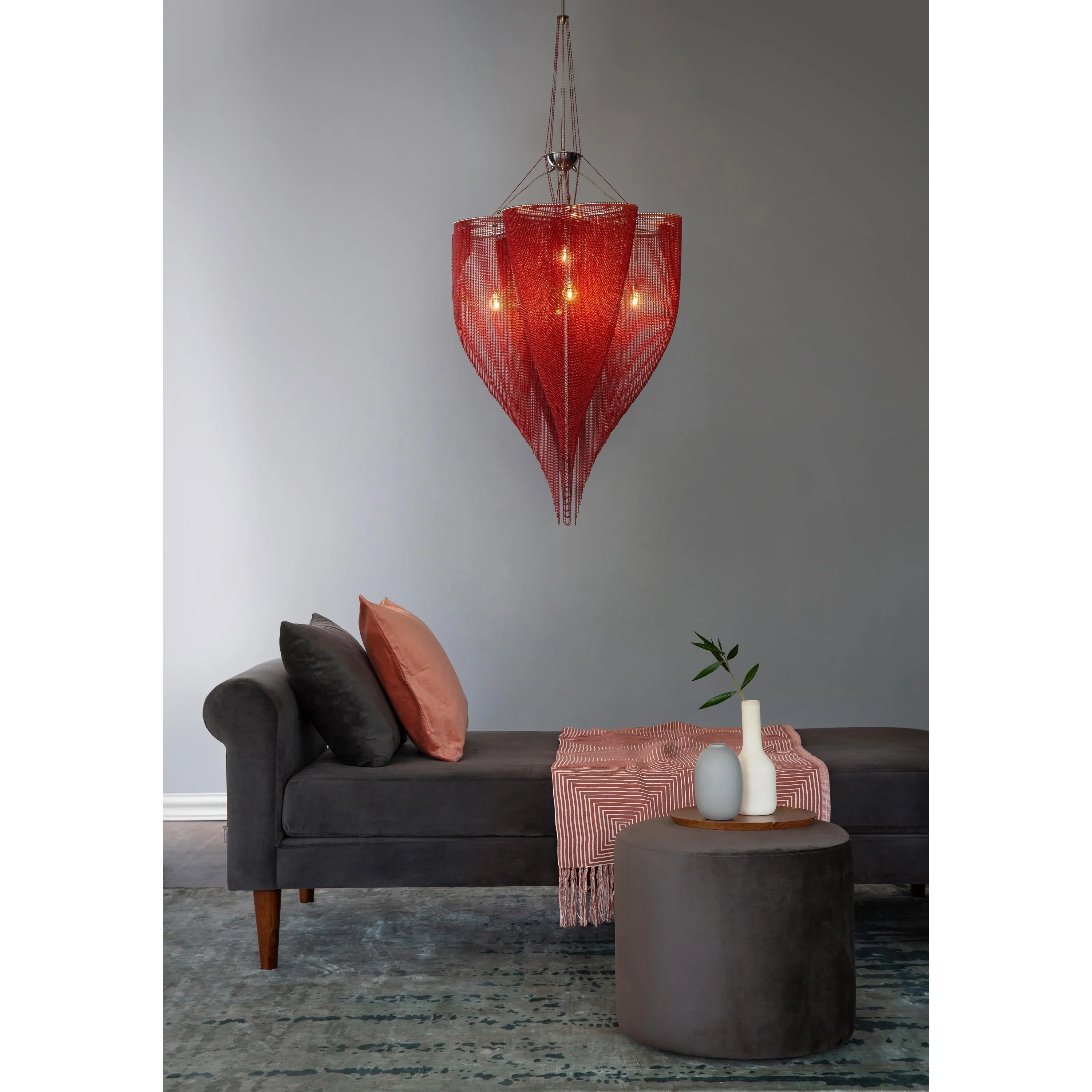 RED GOLD CLOVER MESH CHANDELIER | CLFT85200