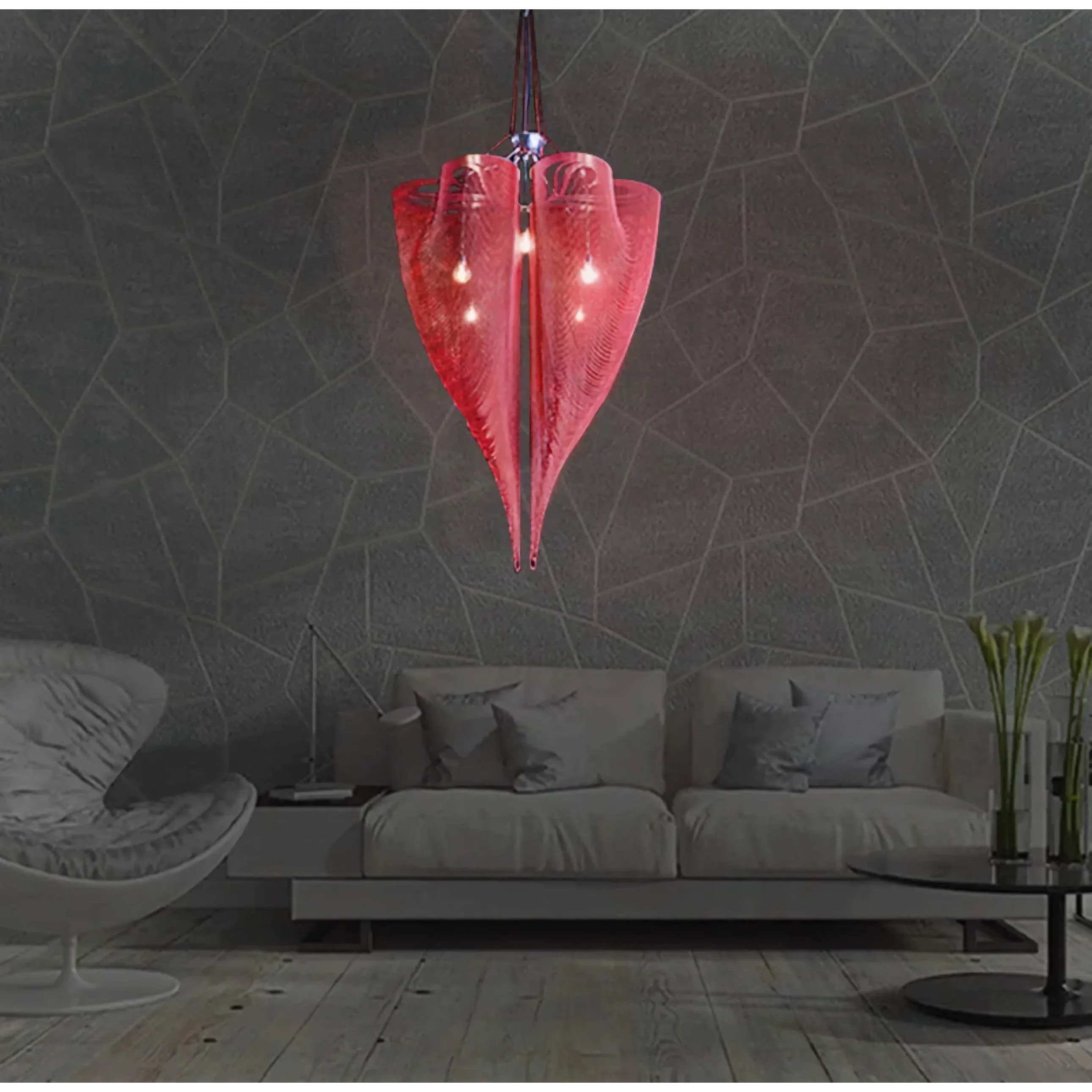 RED GOLD CLOVER MESH CHANDELIER | CLFT85200