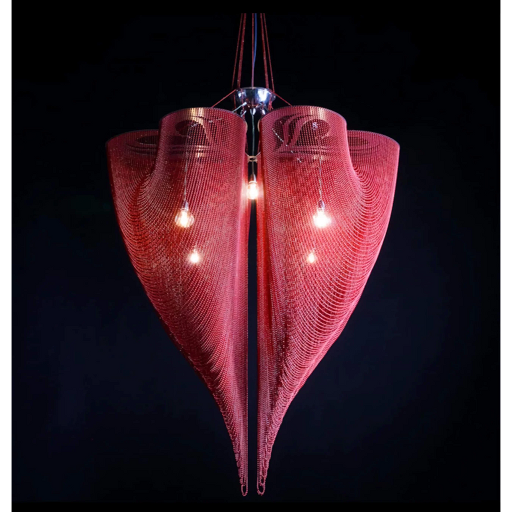 RED GOLD CLOVER MESH CHANDELIER | CLFT85200