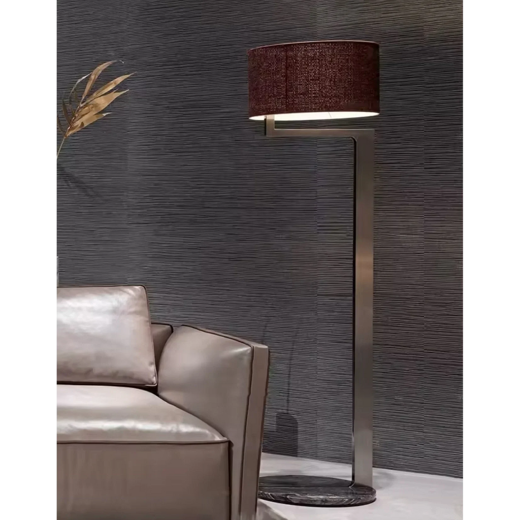 RED MODERN SCULPTURAL METAL FLOOR LAMP | CLFGV025VISR