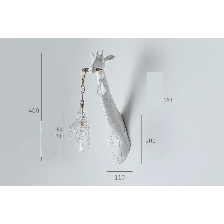 RESIN GIRAFFE WALL LAMP