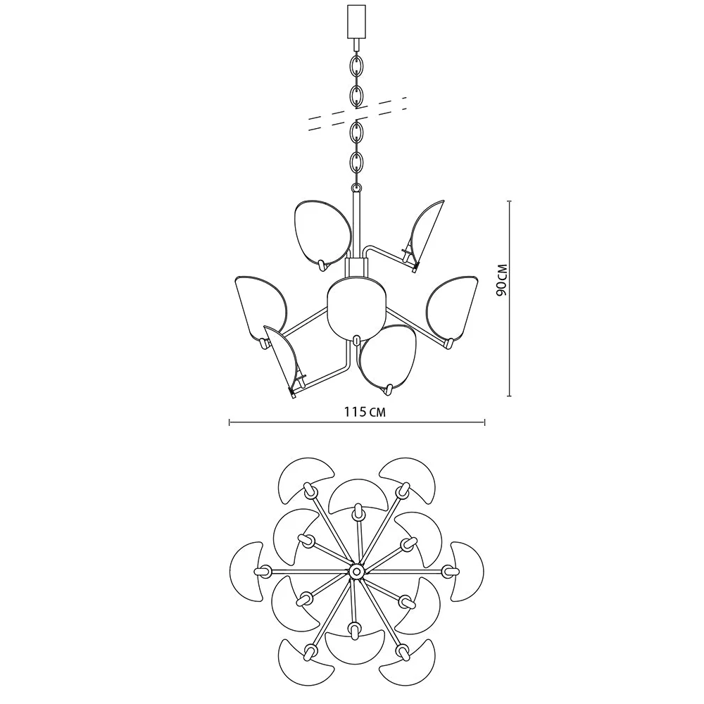 RETRO BRASS STATEMENT CEILING LIGHT | CLVHGS01