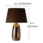 RETRO BROWN CERAMIC TABLE LAMP | CL902320