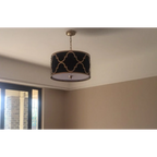 RETRO CHIC GOLD IRON PENDANT LIGHTS