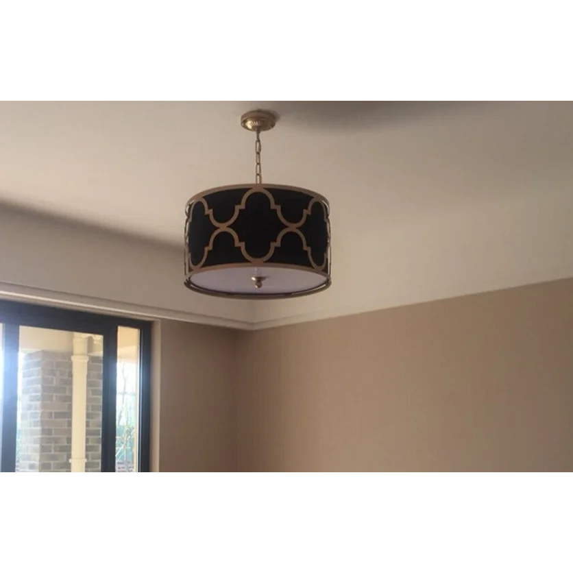 RETRO CHIC GOLD IRON PENDANT LIGHTS