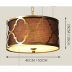 RETRO CHIC GOLD IRON PENDANT LIGHTS