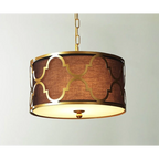 RETRO CHIC GOLD IRON PENDANT LIGHTS