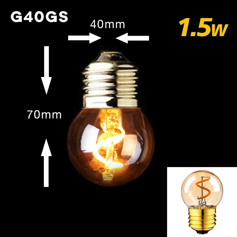 RETRO VINTAGE LED FILAMENT BULBS E27