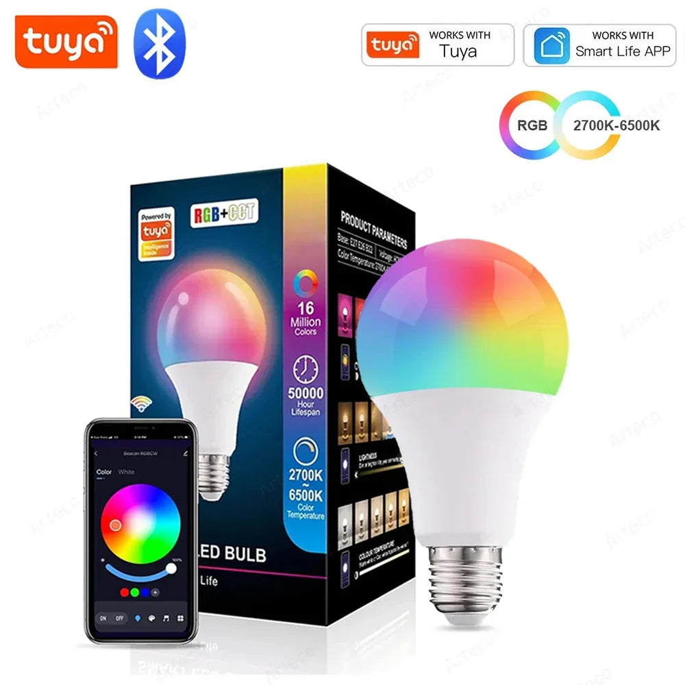 RGB+CW SMART LED BULB – 15W BLUETOOTH-CONTROLLED, DIMMABLE LIGHTING