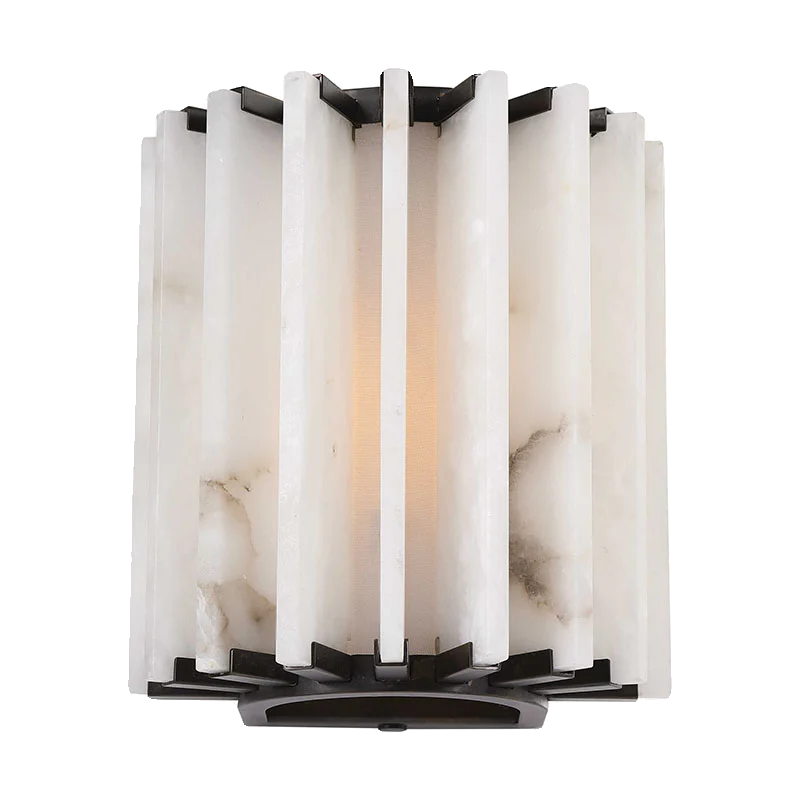 RIBBED ALABASTER PANEL SCONCE | CLFAN831