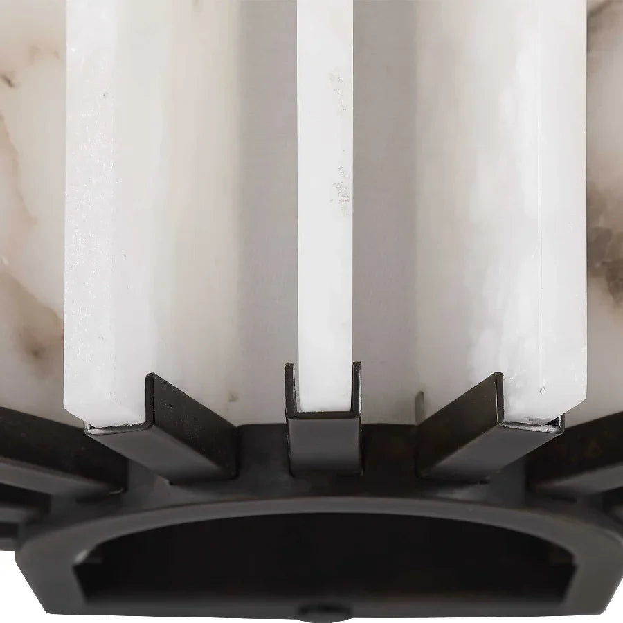 RIBBED ALABASTER PANEL SCONCE | CLFAN831