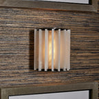 RIBBED ALABASTER PANEL SCONCE | CLFAN831