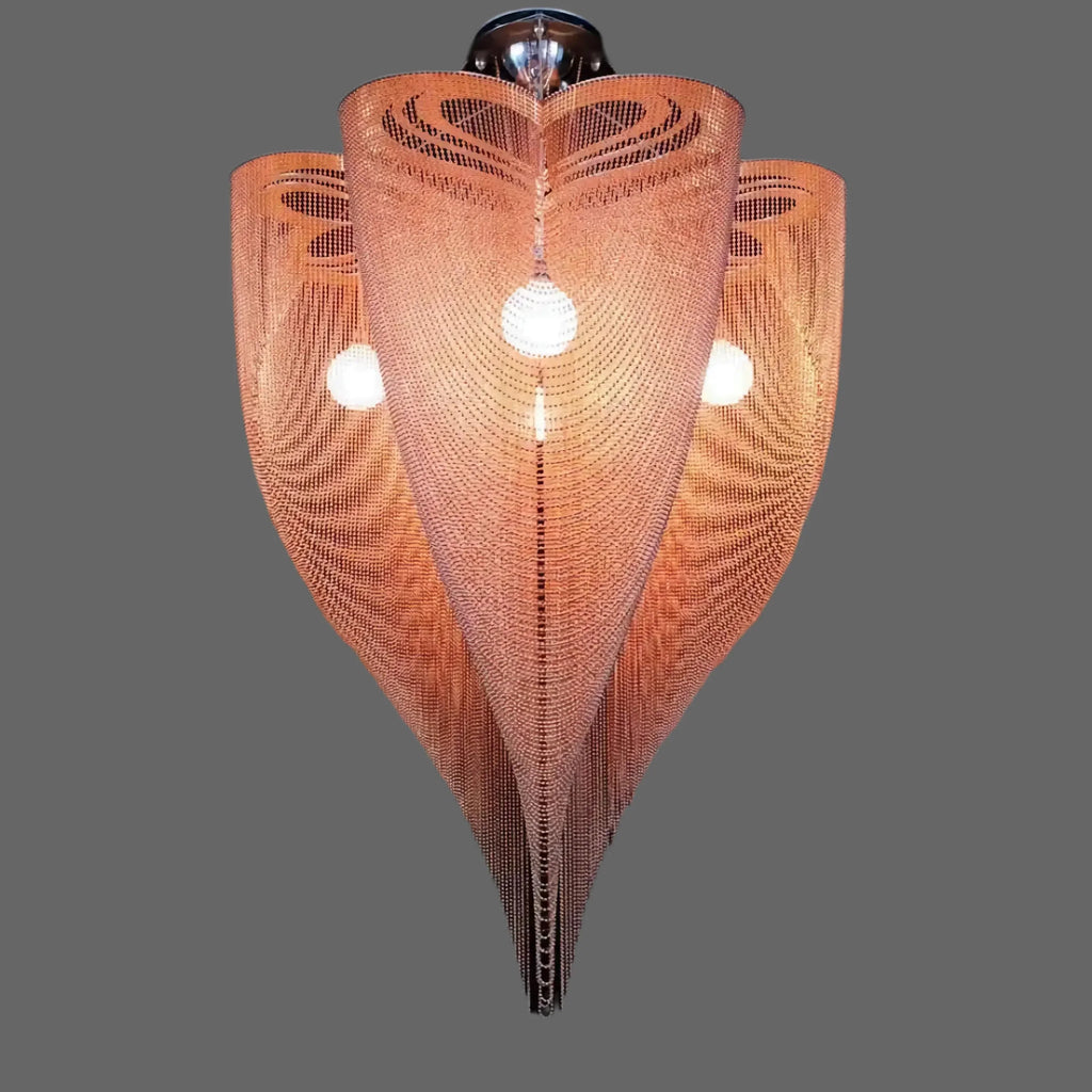 ROSE GOLD CLOVER MESH CHANDELIER | CLFT85200B