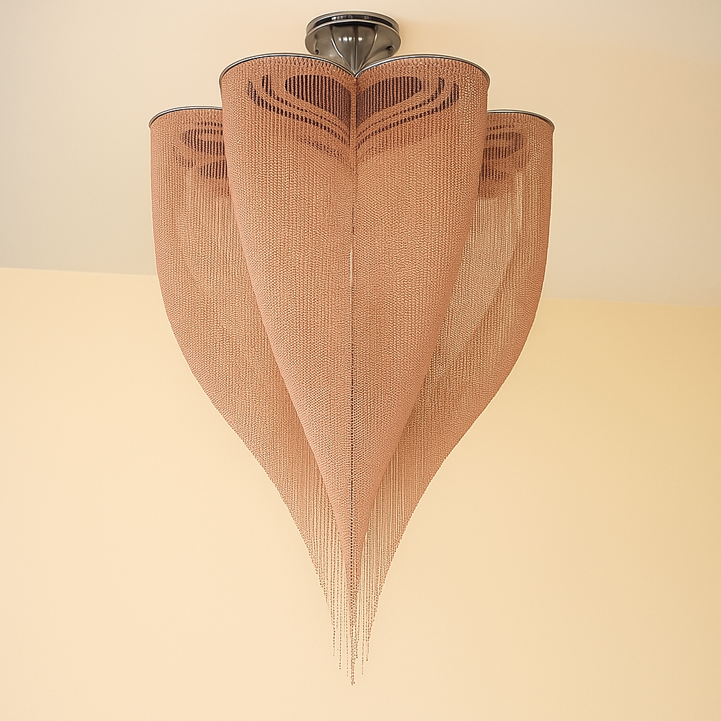 ROSE GOLD CLOVER MESH CHANDELIER | CLFT85200B