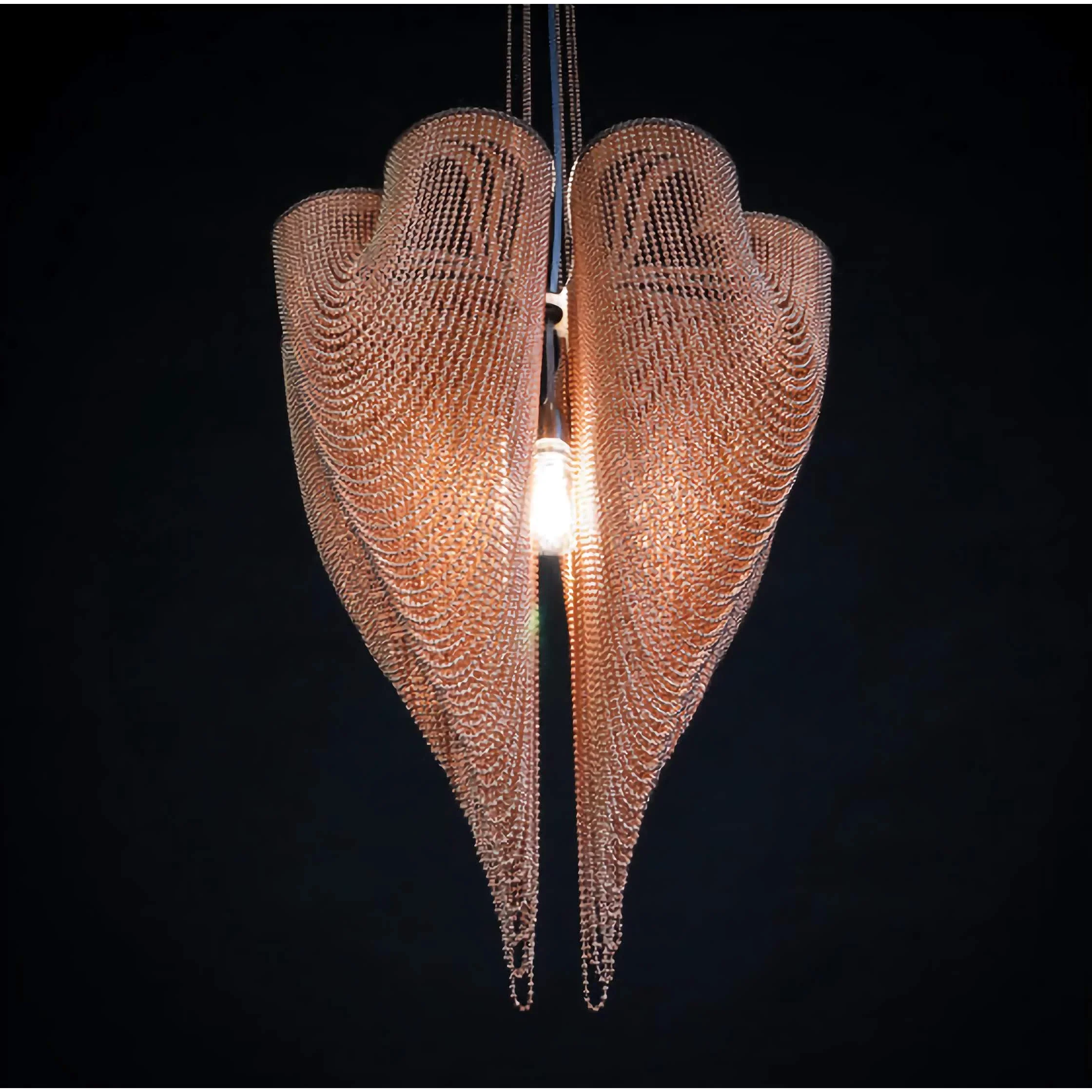 ROSE GOLD CLOVER MESH CHANDELIER | CLFT85200B