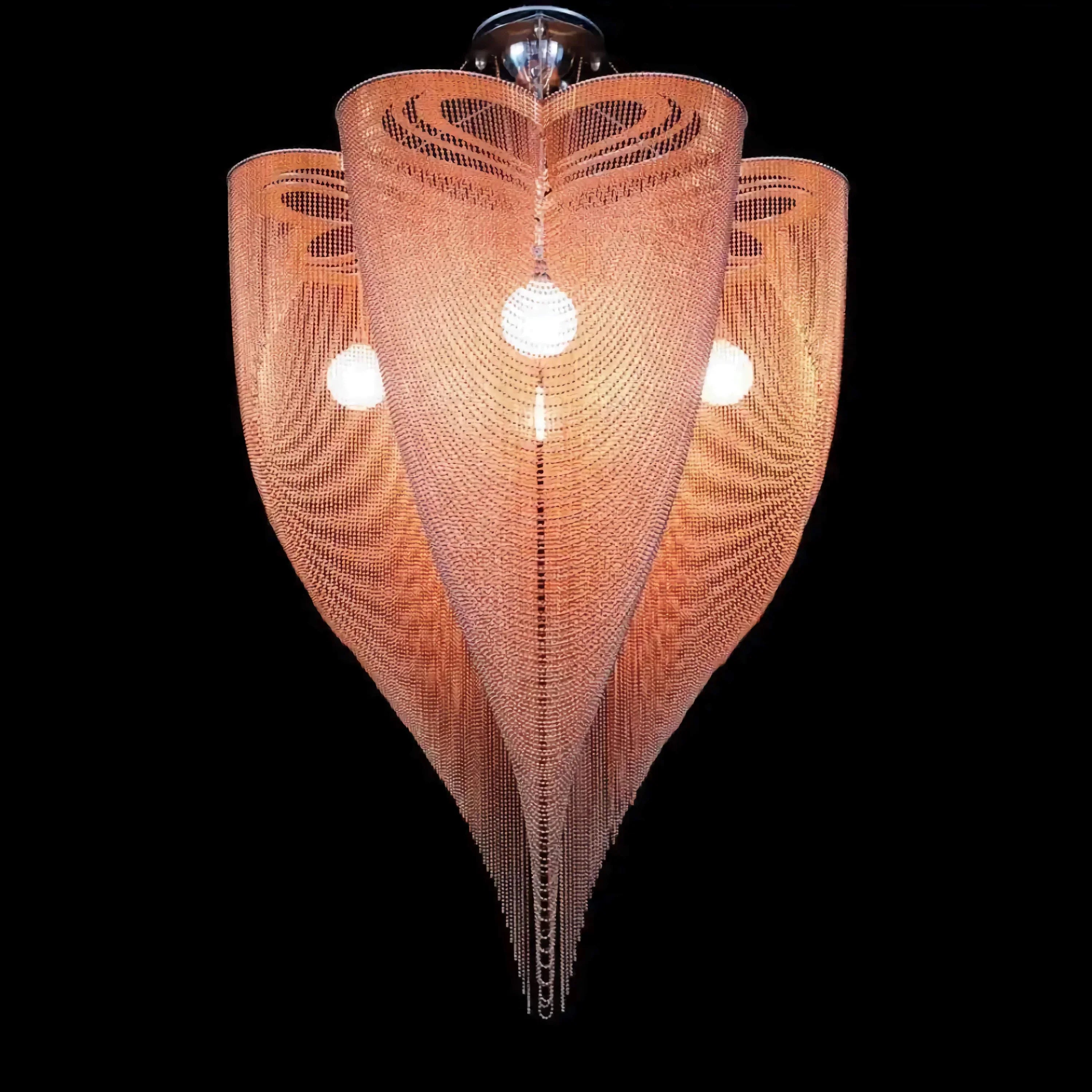 ROSE GOLD CLOVER MESH CHANDELIER | CLFT85200B