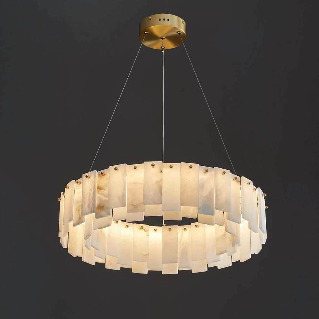 ROUND ALABASTER CHANDELIER | CLFRT0588