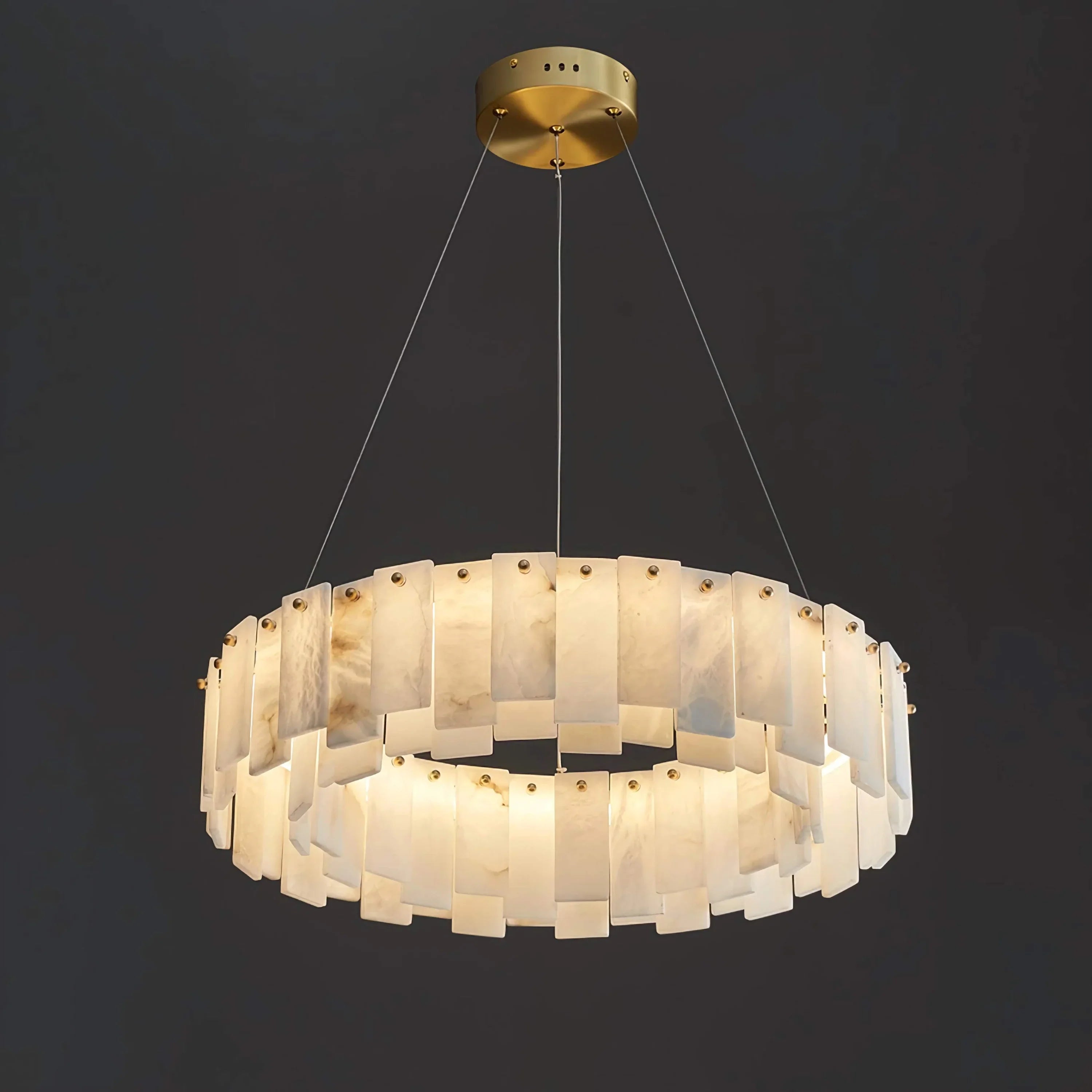 ROUND ALABASTER CHANDELIER | CLFRT0588