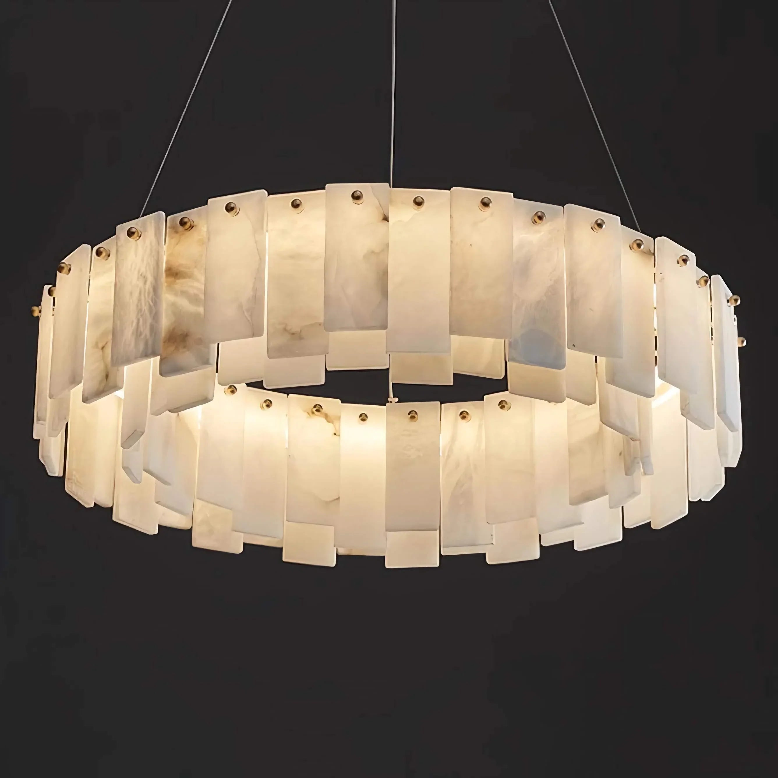 ROUND ALABASTER CHANDELIER | CLFRT0588