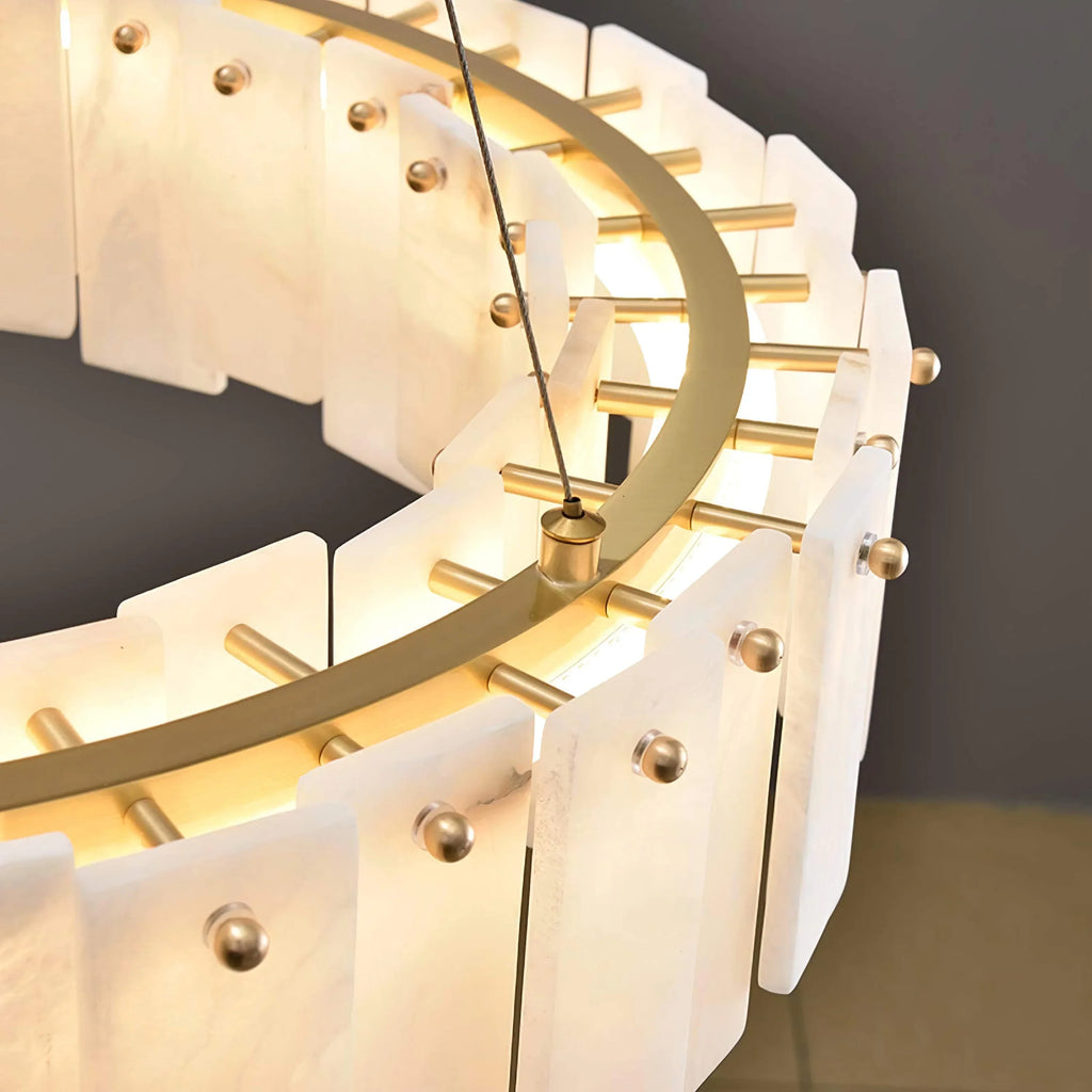 ROUND ALABASTER CHANDELIER | CLFRT0588