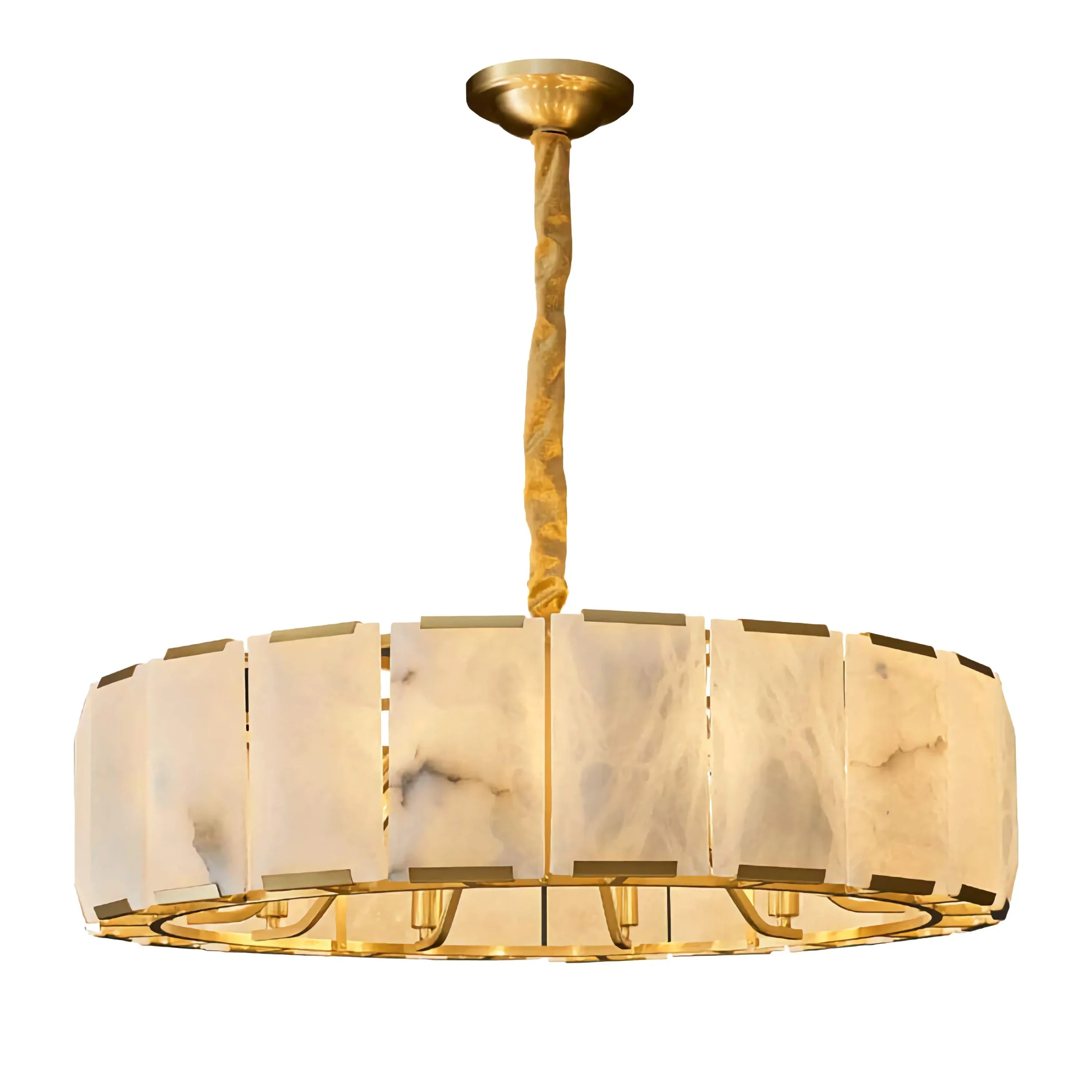 ROUND ALABASTER HALO CHANDELIER | CLPORH022
