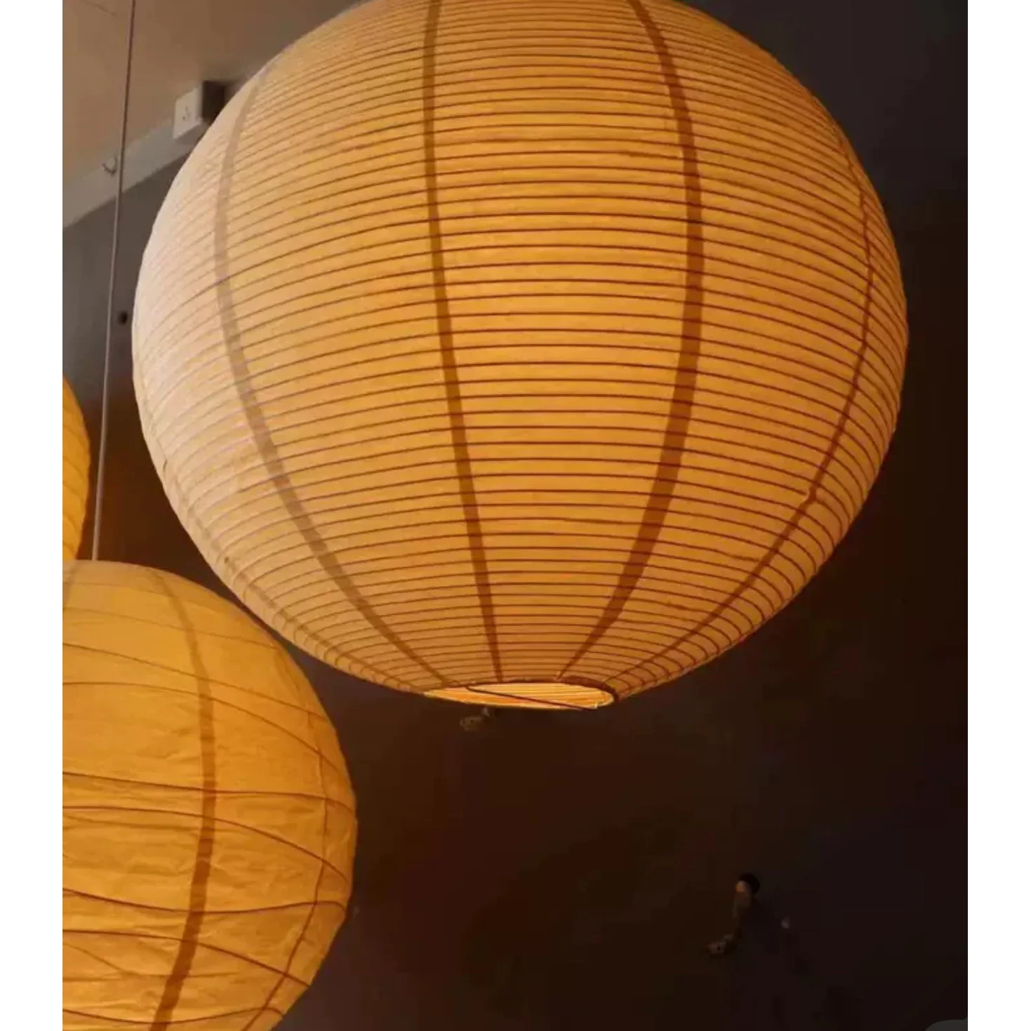 ROUND AUTHENTIC JAPANESE WASHI PAPER LANTERNS PENDANT LAMPS | CL03217