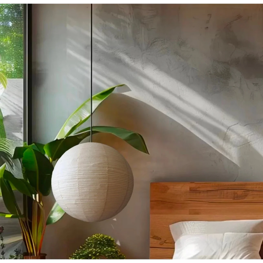 ROUND AUTHENTIC JAPANESE WASHI PAPER LANTERNS PENDANT LAMPS | CL03217