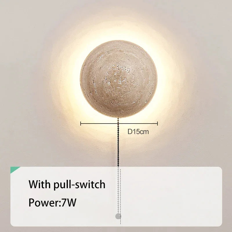 ROUND LED MARBLE WALL SCONCE | DESIGN CL852200X