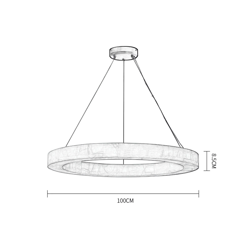ROUND MARBLE CHANDELIER | CLVC0210