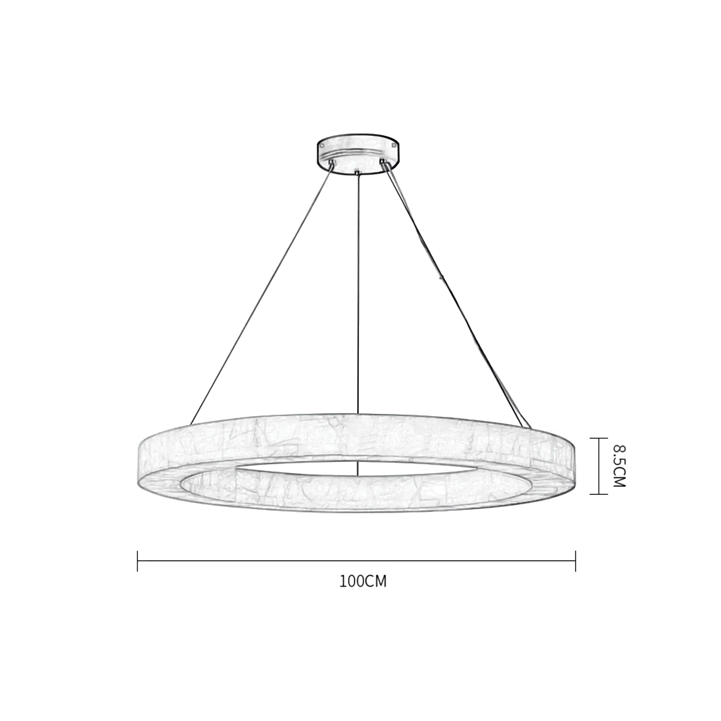 ROUND MARBLE CHANDELIER | CLVC0210