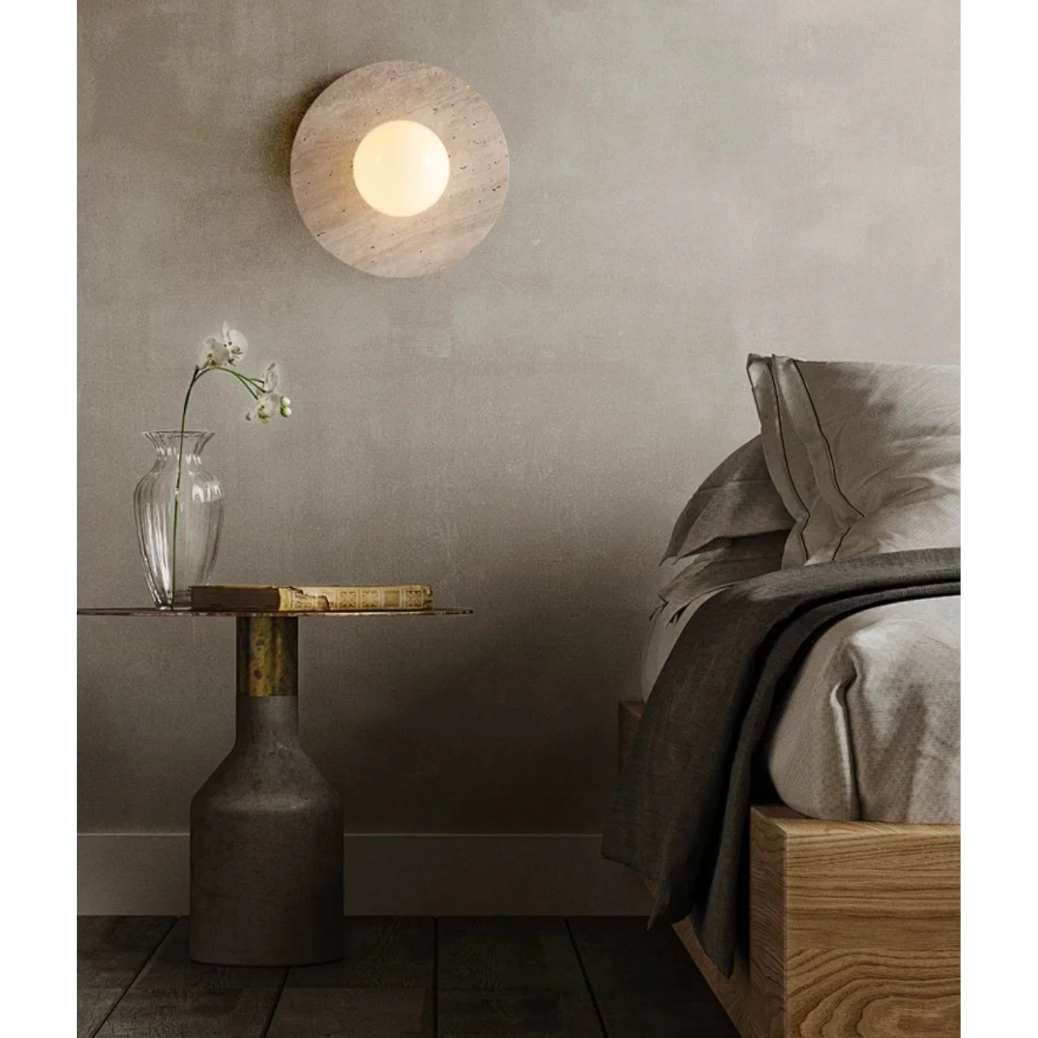 ROUND MARBLE WALL LAMP | CLZL6932