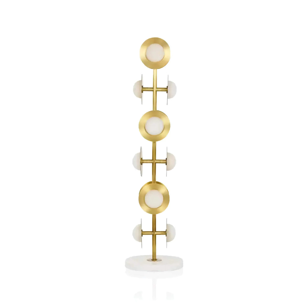 SCULPTURAL ALABASTER & BRASS FLOOR LAMP | CLHNP025A